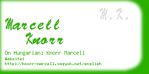 marcell knorr business card